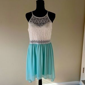2 DRESSES! By and By Semi-Formal peek-a-boo Dress size 17, LuLaRoe Amelia dress